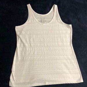Maurice’s white/ cream tank top. Like new. Size XL